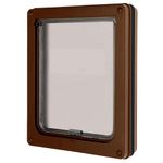 Dog Mate Lockable Medium Dog Door, Brown (215B)