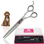 Kenchii Love Dog Grooming Scissors, 17 Tooth Thinning Shears, Dog Scissors for Grooming, Professional Pet Grooming Scissors, Heavy Duty, Durable and Sharp
