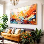 Framed Wall Art Modern Artwork Fantasy Abstract Canvas Painting Colorful Wall Decor for Living Room Bedroom Dining Room Home Office Decor 20"x40" with Framed