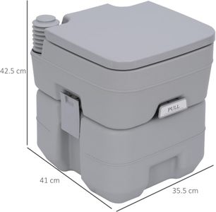 Outsunny 20L Portable Camping Toilet – Outdoor Travel Commode