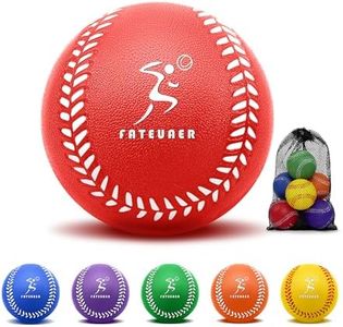 Foam Baseballs, Soft Baseballs 6 Pack for Kids Beginners Training Ball, Safe Throwing for Indoor or Outdoor Play with Carrying Bag, Catching and Batting Practice, Baseball Gifts for Boys and Girls