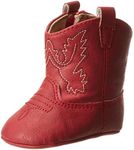 Baby Deer Soft Sole Western Boot (Infant), Red, 3 Infant