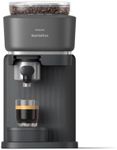 Philips Baristina Espresso Machine - Real espresso, made simple. Compact coffee machine, natural black with black portafilter, 16 bar pump pressure, automatic grinder, Cafe Crema (BAR300/60)