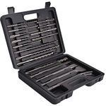 FF ERA Rotary Hammer SDS Plus Drill Bits & Chisels Set- 17Pcs Concrete Masonry SDS Plus Drill Bits with Portable Plastic Box- SDS Plus Shank Fits Rotary Hammer