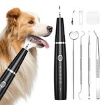 AMIR Dog Teeth Cleaning Kit, 5 Modes Pet Ultrasonic Tooth Cleaner, Dog Tooth Tartar Remover with USB Charging, Automatic Identification of Gums, Ipx6 Waterproof Dog Teeth Cleaning for Dogs and Cats