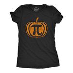 Women's Pumpkin Pi T Shirt Math Shirt Pie Thanksgiving Tee for Women Funny Womens T Shirts Halloween T Shirt for Women Funny Thanksgiving T Shirt Women's Black XXL