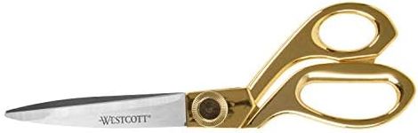 Westcott 17196 8-Inch Stainless Steel Gold Scissors For Office and Home