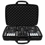 Odyssey BMSLDJCS Small Size DJ Controller and 25 Note Keyboard Case - Heavy Duty EVA Exterior and Foam Lined Interior - Non Slip Shoulder Strap - Black