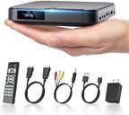 Mini DVD Player HDMI, DESOBRY 1080P HD Small Compact DVD Player for Smart TV with All Region Free, DVD CD Player with AV Output, USB/TF Card Input, Remote Control, Support PAL/NTSC