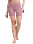 Lavos Women Under Dress Sports Cycling Shorts, Bamboo Cotton Activewear Yoga Gym Workout Anti-Bacterial Uniform, Elastic Mid Waist Shorties Tights for Women's (Size-XXL) Aurora