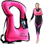Rrtizan Snorkel Vest, Adults Portable Inflatable Swim Vest Swim Jackets for Men & Women