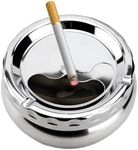 1set Qualsen Ashtray ，Outdoor Ashtray，Ashtray with Lid,Ash Trays Indoors，Smokeless Ashtray，Rotatable Ashtray ，Portable Ashtray，Stainless Steel Ashtray，Modern Tabletop Ashtray for Indoor or Outdoor