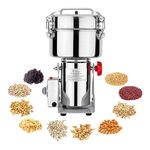 Vishvas Powerful Masala Grinder Machine 2000gm Capacity - Fast and Efficient Grinding for Spices, Herbs and Dry Fruits Masala Grinder 2 KG, Stainless Steel