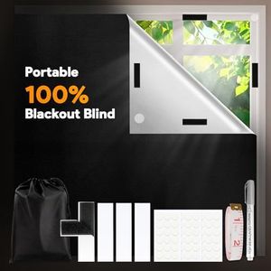 Gaeymy Store Occultant sans Percage, 200x148cm Rideau Occultant Pare Soleil Fenetre de Toit Maison, Anti Chaleur Tissu Isolant Thermique au Metre, 100% Blackout Matériau Noir