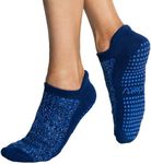 Tucketts Closed Toes Non-Slip Grip Socks - Anti Skid Yoga, Barre, Pilates, Home & Leisure, S/M - Starry Night