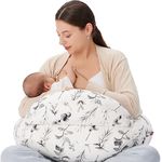 Momcozy Nursing Pillow for Breastfeeding, Original Plus Size Breastfeeding Pillows for Mom and Baby, with Removable Cotton Cover and Adjustable Waist Strap