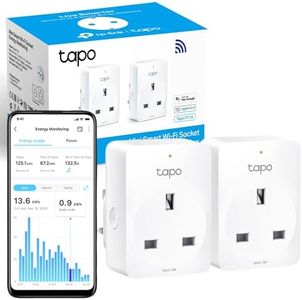 TP-Link Tapo Smart Plug with Energy Monitoring, Compatible with Alexa (Echo and Echo Dot) and Google Home, Wi-Fi Smart Socket, Remote Control, Device Sharing, No Hub Required-Tapo P110 (2-Pack)