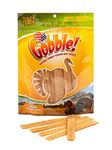 Gobble! 6-Inch Turkey Tendon Strips for Dogs, 6 oz. (170g) Reseal Value Bag, Made in USA, All-Natural Hypoallergenic Dog Chew Treat | Sourced, Processed & Packaged in The USA | (45-50 Pieces)