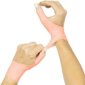 Vive Gel Thumb Wrist Support (Pair) - Hand Brace Cool Wrap For Arthritis Dequervains Tenosynovitis, Sprained Joint Pain, Left and Right Hand Stabilizer - Soft Comfort Splint For Tendonitis Strain