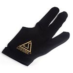 CUESOUL 10pcs/set 3 Finger Billiards Gloves Snooker Cue Gloves (Black)