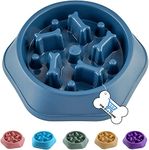 THE DDS STORE Slow Feeder Dog Bowls Food Stop Bloat Anti Gulping Healthy Eating Interactive Non Slip Dog Slow Feeder Pet Bowl Slow Eating for Small Medium Size Dogs,1 Piece-Color May Vary