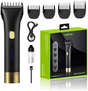 Oraimo Mens Hair Clipper Cordless Rechargeable Clippers Hair Trimmer For Men Professional Barbers Grooming Kit,150-Min Working Time With Led Display (Black)