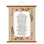 YaYa cafe Mothers Day Greeting Cards Thank you Mom Happy Mothers Day Scroll Card for Mom Wall Hanging Decor | Mom Birthday Gifts - 15x20 inches