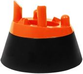22YardsPro Rugby Adjustable Kicking Tee - Black/Orange, Screw Adjustable