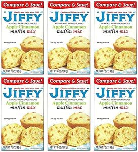 Jiffy Apple Cinnamon Muffin Mix 7-oz Boxes (Pack of 6)