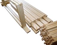 Beekeeping Supplies UK SN2 x 10 - Super Frames for British National Hives - Flat Packed - BeeHive Frames with straight Side Bars and a slightly wider Top Bar - With Nails