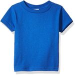 Clementine Baby Infant Unisex Cotton Tee Boy & Girl Short Sleeve T-Shirt, 6M-2Yr, Royal, 12MOS