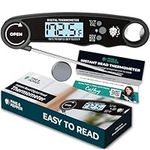 Cathy Yoder's Pine & Pepper Instant Read Food Thermometer for Air Fryer and Grill. Measure Internal Temperatures with Easy-to-Read Digital Display, Backlight, Large Font Meat Thermometer.