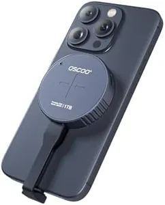 OSCOO 2TB Magnetic Portable SSD, USB 3.2 Gen2 Type-C External SSD Hard Drive, Up to 1000MB/s, Support ProRes HDR Record and Store, Compatible with USB-C iPhone 15/16/17 Series, Tablets, Laptops