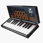 Kadence Midiplus Folding Vboard 25 keys MIDI keyboard controller with pads, touch strips, smart scale, knobs and compact folding design