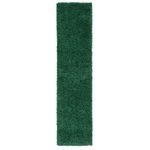 Luxury Thick Pile Emerald Green Shaggy Hallway Area Runner Rug Soft Plush Forest Cozy Carpet Durable Stain Resistant Bedroom Living Room Bathroom Rugs 60cm x 240cm