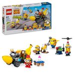 LEGO Despicable Me Minions and Banana Car Toy, Movie Set for 6 Plus Year Old Kids, Boys & Girls, Fun Small Vehicle Playset, Gift for Fans of Creative Building 75580