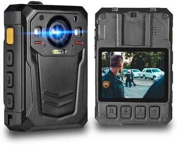 ponycam 1512P HD Body Camera with Electronic Image Stabilization,13H Record Time, Built-in 3600mAH Battery, Easy to Operate, Waterproof Police Body Mounted Camera for Law Enforcement(128G)