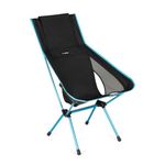 Helinox Sunset Chair (re), Packable Outdoor Furniture, Summer Vacation Holiday Seat, Foldable, Lightweight High-Back Comfort, Sustainable Eco-Friendly Materials Weighing 3.66 lbs(1.6 kg), Black