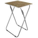 Home Basics Folding Table Multi-Purpose TV Tray, Brown