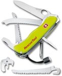 Victorinox Rescue Tool Swiss Army Knife, Large, Multi Tool, Camping Knife, 13 Functions, Window Breaker, Saw, Yellow