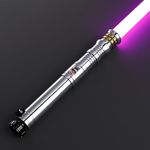 CVCBSER Smooth Swing Light Saber, Motion Control 12 Sound Fonts and 16 RGB Infinite Color Changing, Premium Metal Hilt Lightsaber for Adults Gift