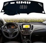 KEEGTBOX Dash Mat Cover Custom Interior Center Console Compatible with Chevy Equinox RS Premier 2018 2019 2020 2021 2022 Dashboard mat Covers Accessories (with HUD)