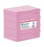 MEDICOM SafeBasics™ Dry-Back® 2-Ply Bibs | Dental Bib 13” X 18” 3-Ply Premium Disposable Waterproof Patient Bibs /2 Ply Tissue + 1 Ply Poly/Polyback Sheet; Waterproof Tattoo Bibs, Tattoo Tray Covers and Dental Napkins (Pack of 125, Dusty Rose)