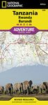 Tanzania, Rwanda, Burundi Adventure Map