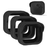 PEUTIER 3pcs Silicone Case for All-New Blink Outdoor 4 (4th Gen), Camera Covers Weatherproof Camera Protective Skin Cover Camera Accessories for All-New Blink Outdoor 4 Smart Security Camera(Black)