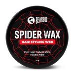 Beardo Spider Wax Hair Styling Web 75g | Web Effect, Texture, Volume, Sculpting, Flexible Hair Wax | Strong Hold, Natural Shine | Long-lasting Hair Fibre