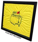 Golf Flag Frames Compact Black, Moulding blk-007, Reversible Green-Black Mat (holds 13x17 Masters Golf Flags; flag Not Incl)