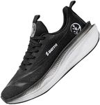 Beita Walking Shoes for Men Training Road Running Shoes Fashion Sneakers Anti Slip, Black, 8.5