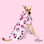 Disney X That Dog In Tuxedo Dog Raincoat -Double Layered/Water Resistant/Easy to wear (Minnie Mouse, 22)