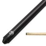 Jonny 8 Ball JET 57 Inch 2 Piece Centre Joint Ash Snooker Pool Cue - 10mm Tip (Black)